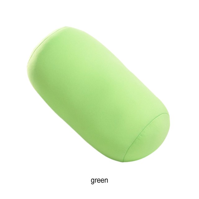 Ruiboury Oreiller Rouleau pour Soutien du Cou et du Dos Doux et Confortable Toute la Journée Polyester Naturel Oreiller de Soutien du Cou et du Dos Vert 30X16 1ensemble