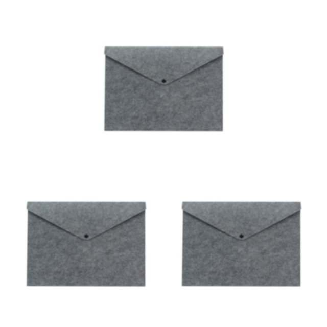 Baohd File Document Bag Artists Crafters And Sewers Stay Organized Durable Felt grey 3Set