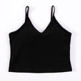 thumbnail image 4 of Women's Tanks & Product Title Shelf Bra Camisoles Adjustable Spaghetti Strap Tank Tops Basic Layer, 4 of 4