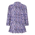thumbnail image 3 of Pisexur Womens Jacket Open Front Cardigans Plus Size Jackets Coats Fall Jackets Women's Non Positioning Printed Fashionable Loose Lace Cardigan Top, 3 of 4
