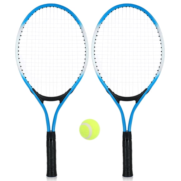 2 Pcs Raquettes de Tennis pour Enfants, Cordelettes de Tennis avec 1 Balle de Tennis et Sac de Protection