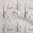 thumbnail image 1 of oneOone Cotton Flex Orange Fabric Deer Craft Projects Decor Fabric Printed By The Yard 40 Inch Wide, 1 of 5