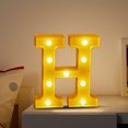 thumbnail image 4 of TopLLC Christmas Decor LED Letter Lights Sign Light Up For Home Party Wedding Decoration Light Up Letters Alphabet Letter Sign Battery Powered For Christmas Birthday Party Decoration warning light, 4 of 4