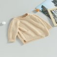 thumbnail image 3 of Pull Tricoté pour Bébé Manches Longues avec Poche Automne Tricoté pour Filles Garçons, 3 of 7