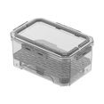 thumbnail image 1 of Grey Functional Ice Tray Fresh-Keeping Box Portable Refrigerator Fresh-Keeping Box Storage Box Kitchen Sealed Box Food Grade Transparent Lunch Box 10X6.85X4.65In Grey, 1 of 3