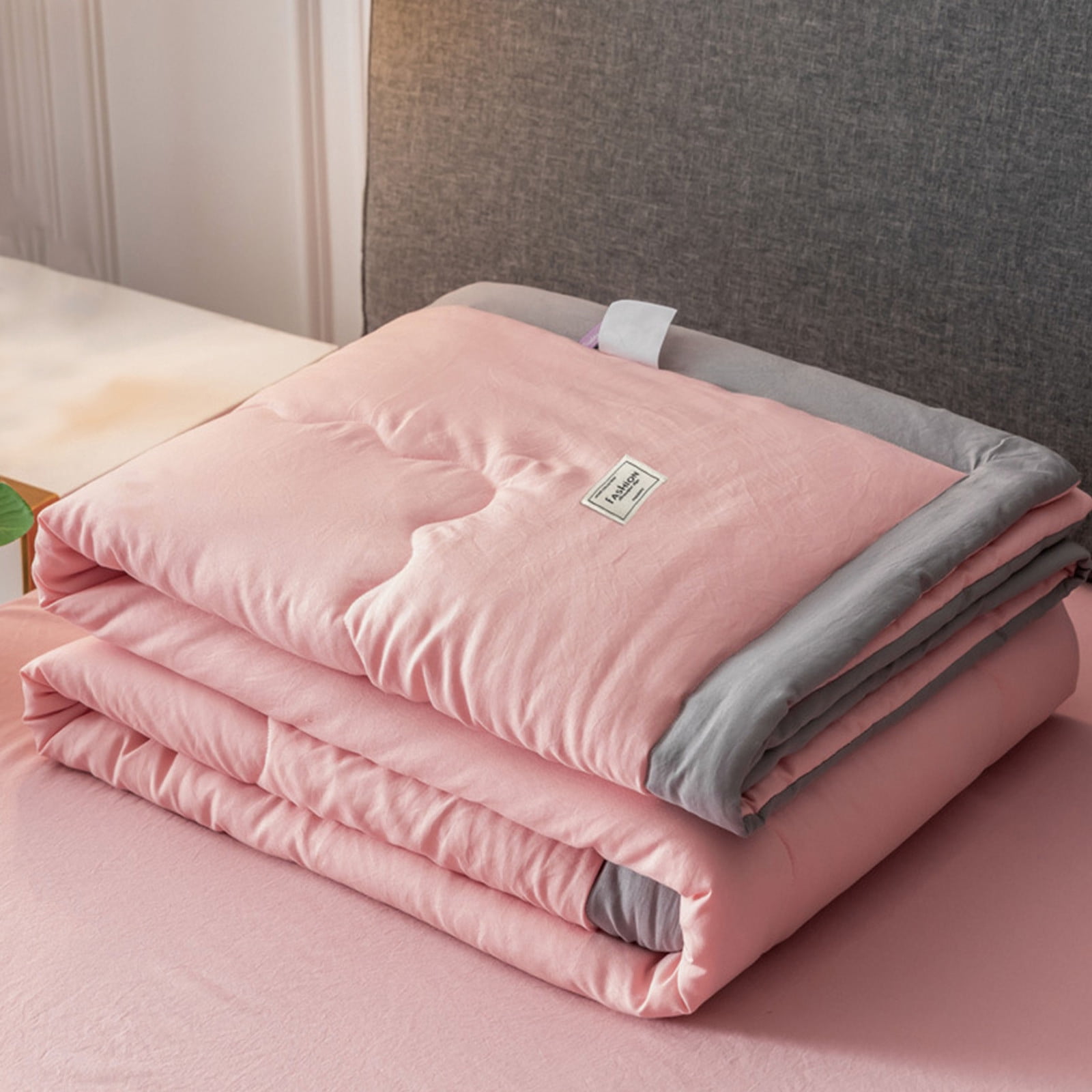 Chmadoxn Couverture Jetée, Couverture Jetée pour Canapé Couette d'Été Couette de Climatisation Couette d'Été Lavée Couette d'Été à l'Aloès Couette Double Lavable à la Machine Couverture d'Été pour Chambre