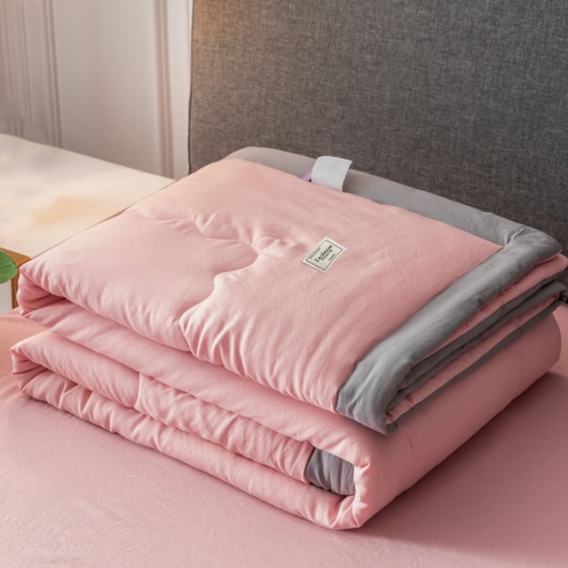 Chmadoxn Couverture Jetée, Couverture Jetée pour Canapé Couette d'Été Couette de Climatisation Couette d'Été Lavée Couette d'Été à l'Aloès Couette Double Lavable à la Machine Couverture d'Été pour Chambre