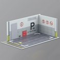 thumbnail image 2 of Car Model Diorama Parking Scenery 1/24 DIY for Model Home Collection Table Decoration Car Car Model Lovers A, 2 of 5