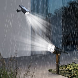Kctiaxy Solar Light Bright Solar Spotlights, Solar Outdoor Lights 2-in-1 Wireless Solar Lights for Yard Garden Flag Pool Patio Porch Walkway （1Pack） Kitchen Appliances