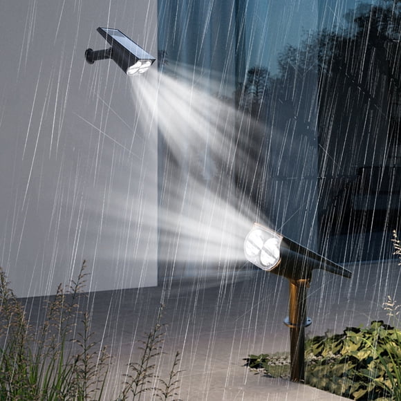 Rvkxad 2-in-1 Solar Spotlight, Wireless Outdoor Ground Wall Light for Yard Garden, Landscape Lighting, Patio Walkway Lamp