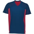thumbnail image 1 of ASI 264.S20.S Chandail de Football Réversible pour Adulte avec Drapeau, Bleu Marine et Écarlate - Petit, 1 of 1