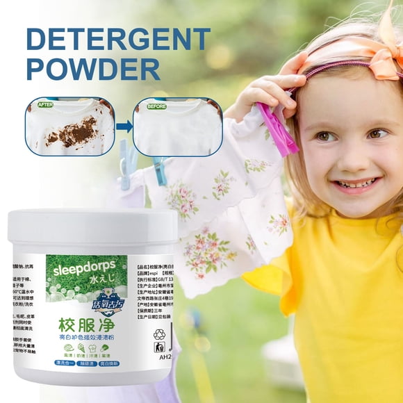 pstuiky Efficient Easy Clean Detergent Powder Active Detergent Powder Quick and Easy Dirt Stains Removal for Clothes Shoes 250g Up to 65% Off