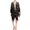 thumbnail image 1 of Womens Oversize Hand Beaded Fringed Sequin Evening Shawl Wrap, 1 of 5