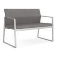 thumbnail image 1 of Gansett Reception Waiting Room Healthcare Loveseat / Silver Steel / Light Gray, 1 of 5