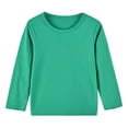 thumbnail image 1 of YUTK Hauts pour Garçons en Liquidation Enfants Hommes et Femmes Manches Longues Col Rond Hauts Vert, 1 of 2