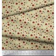 thumbnail image 3 of Soimoi Tissu Georgette en Poly Beige Tissu à Imprimé Artistique de Fleurs au Mètre 42 Pouces de Large, 3 of 3