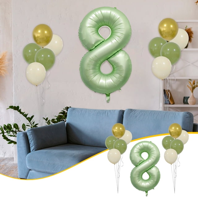 Set Aluminum Film Digital Scene Decoration Holiday Decoration Birthday Party
