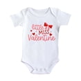 thumbnail image 1 of MIASHUI Fille Garçon Tenue de la Saint-Valentin Barboteuse à Imprimé Mignon Vêtements pour Tout-Petit, Rouge, 3-6 Mois, 1 of 4