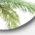 thumbnail image 2 of Designart 'Mixed Botanical Greens palms V' Farmhouse Metal Circle Wall Art, 2 of 3
