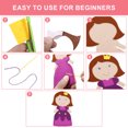 thumbnail image 4 of Toorise 8/12Pcs Animal Sewing Craft Kit Felt Sewing Animal Craft Set Fun Animal DIY Crafting and Sewing Set with Instructions Educational Animal Craft Kit for 3 to 12 Years Old Kids-castleseries-, 4 of 9