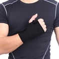 thumbnail image 4 of Attelle de Poignet pour Tunnel Carpien Confortable et Ajustable Soutien Poignet pour Arthrite et Tendinite Compression Poignet avec Soulagement de la Douleur pour Main Gauche --Noir&Rouge Unique, 4 of 4