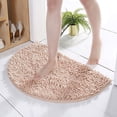 thumbnail image 3 of Carpet - Half Round Bathroom Rug for Comfort Durable Thickened Furry Soft and Machine Washable Bath Mat for Everyday Use, 3 of 7