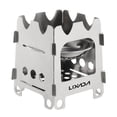 thumbnail image 2 of Lixada Camping Extérieur Portable Ultraléger Pliant en Acier Inoxydable Bois Poche avec Plateau Camping Pêche Randonnée Backpacking m, 2 of 7