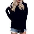 thumbnail image 1 of Timegard Womens Hoodies Plus Size Long Sleeve Thumb Hole Pullover Fall Casual Solid Color Comfy Tops, 1 of 5