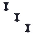 thumbnail image 4 of ZheElen Easy Care Stretch Round Tablecloth Versatile And Environmentally Friendly black 3Set, 4 of 6