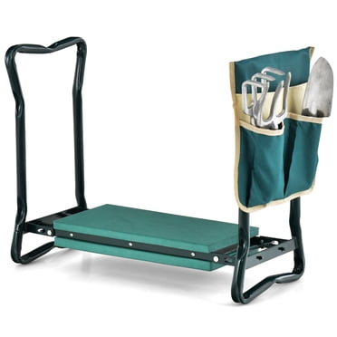 Costway Folding Sturdy Garden Kneeler Gardener Kneeling Pad & Cushion Seat Knee Pad Seat