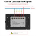 thumbnail image 2 of Tuya ZigBee Smart Switch Neutral Wire Optional Intelligent US Wall Button Light Switch AC100-240V for Alexa 3Gang,1 * Smart Switch,White, 2 of 8
