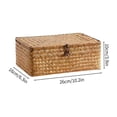 thumbnail image 3 of Clearance! Yiteos Storage and Organization, Hand Woven Rattan Woven Storage Basket Woven Storage Box Desktop Organization, 1*Storage Basket, 3 of 9