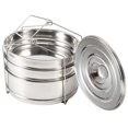 thumbnail image 1 of Steamer Basket, Sturdy Safe Stackable Steamer Pot, Stainless-Steel  for Vegetables Rice, 1 of 7