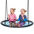 thumbnail image 1 of Costway 40'' Spider Web Tree Swing Set w/ Adjustable Hanging Ropes Kids Play Set Blue, 1 of 10