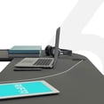 thumbnail image 3 of RIF6 L Shaped Modern Computer Home Office Desk w/ Keyboard Tray, Black, 3 of 3