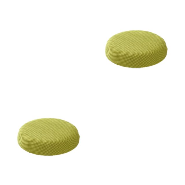 relayinert Round Cushion Mildly Waterproofed For Relaxation Mild Waterproofing Seat Covers green yellow 2Set