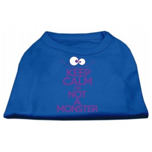 Garder Calme Sérigraphie Chemise de Chien Bleu Med (12)