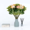 thumbnail image 5 of Simulated Camellia Rose Vase, Usavan Realistic Silk Flower Arrangement, Artificial Floral Centerpiece for Home Decor Wedding Table, 5 of 5