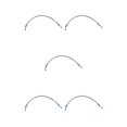thumbnail image 1 of VONKY Motorcycle Brake Oil Hose Line Pipe Fitting Stainless Braided Steel Silver 60cm 5Set, 1 of 6