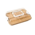 thumbnail image 2 of MTBLYS Charcuterie Board with Clear Lid Portable Wooden Cheese Board 15X11.3X2.7 Inch Divided Cheese Tray Home Kitchen Party Use, 2 of 6