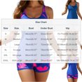 thumbnail image 3 of TIMIFIS Womens Tankini Swimsuits Loose Fits Floral Printed Two Piece Bathing Suits Tummys Control Swim Tank Top with High Waisted Boyshorts, 3 of 5