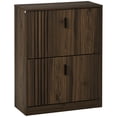 thumbnail image 1 of HOMCOM Shoe Cabinet with 2 Flip Drawers Adjustable Shelves for 12 Pairs, 1 of 10