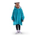 thumbnail image 1 of Bare Home Plush Sherpa Wearable Blanket - Fluffy & Soft - Lightweight - Youth, Caribbean Sea, 1 of 7
