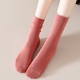 thumbnail image 4 of LckLvx Women's Solid Color Mid Calf Socks Colorful Soft Stretchy Crew Socks School Dress Uniform Socks, 4 of 5