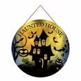 thumbnail image 2 of WHEANG Home Decor Halloween Welcome Front Door Sign Halloween Decorations Door Sign 12 Inch Happy Halloween Door Hanger Sign Wall Hanging Sign Decor Halloween Decorations For Home School Part, 2 of 4