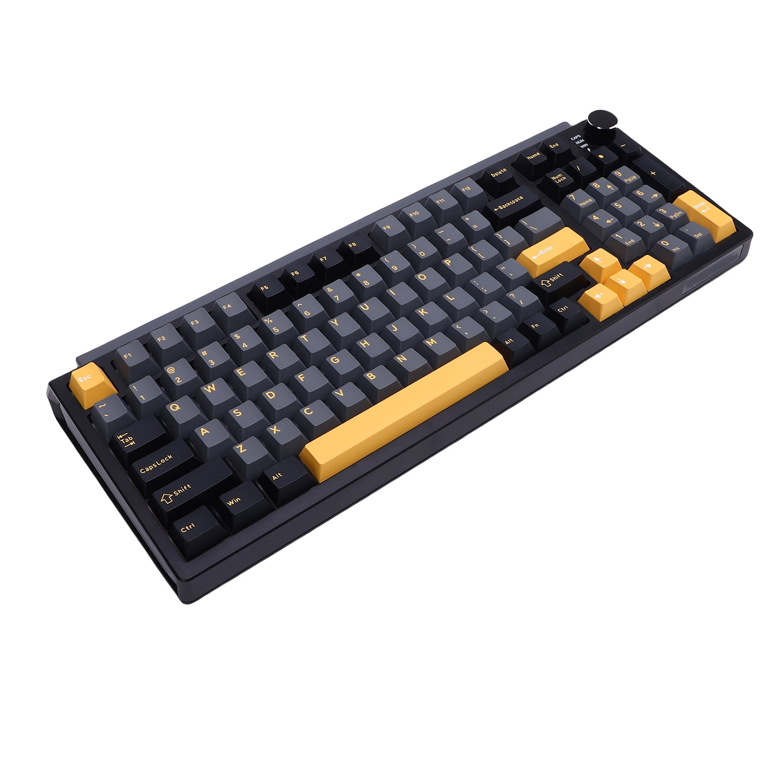 Mechanical Keyboard, Wireless Gaming Keyboard, BT 2.4G USB C, 75% Layout Wireless Mechanical Keyboard with 98 Keys, Hot Swap Gasket Mount RGB Backlit for Gaming, Typing