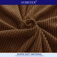 thumbnail image 4 of CHOK 2024 Housse de Causeuse en Polyester à Imprimé Uni Chocolat, 4 of 6