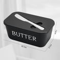 thumbnail image 1 of Todaioua Butter Dish with Lid, Home Decor, Large Butter Dish for Countertop Plastic Butter Keeper Container with Knife, Sealing Butter Dish Good Kitchen Gift, 1 of 2