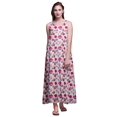 thumbnail image 1 of Bimba Nuisettes en Rayonne Imprimées pour Femmes Robe Sans Manches Tenue de Nuit Robe Maxi-2x, 1 of 5