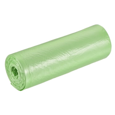 Unique Bargains 2-4 Gallon Small Trash Bags Garbage Waste Basket Liners Green, 20 Counts / Roll